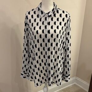 Chico’s Black and White Polka Dot Women's blouse